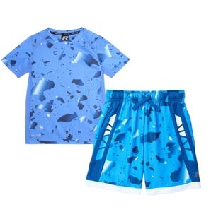 Russell Boys Printed T-Shirt/Russell Boys Printed Shorts